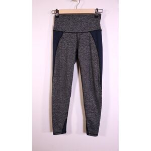 Aerie Chill Play Move Leggings – Small Petite, Gray & Navy Blue